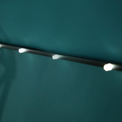 Parasol de terrasse lumineux à énergie solaire de 3 m avec pied