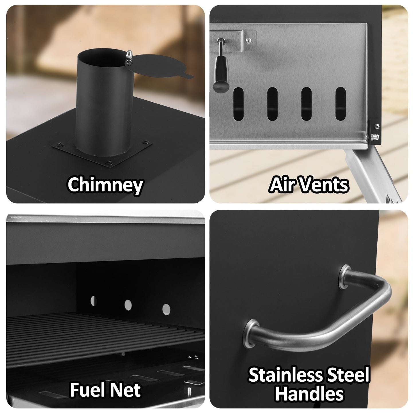 Four à pizza extérieur à 2 couches, 16 pouces, 16 pouces, pour le camping.