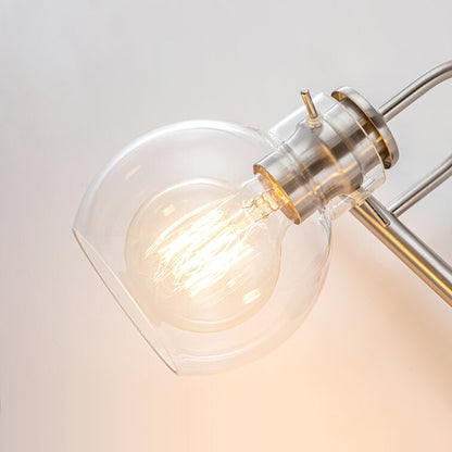 Applique murale 2/3 lumières pour meuble-lavabo avec abat-jour en verre