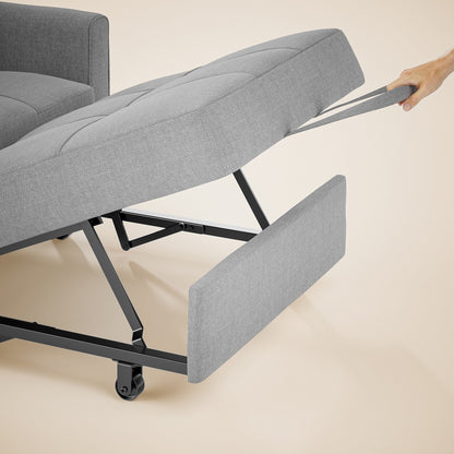 Canapé-lit convertible 3 en 1, fauteuil-lit, canapé lounge rembourré, pliable et réglable