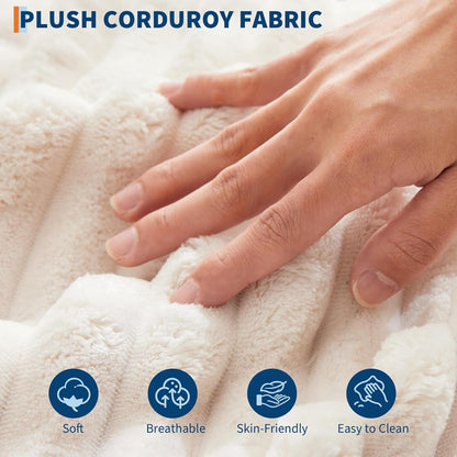 Canapé-lit rembourré de 137 cm avec coussins et accoudoirs, fauteuil de bar surdimensionné d'intérieur, canapé-lit confortable en velours côtelé