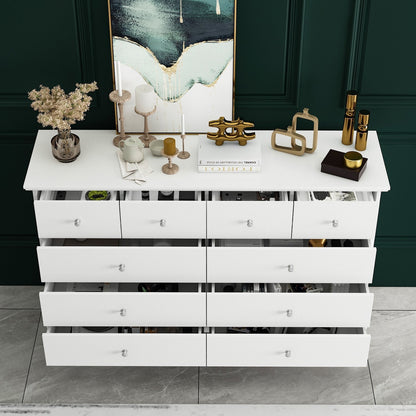 Commode double de 55,1 cm de large avec tiroirs de rangement