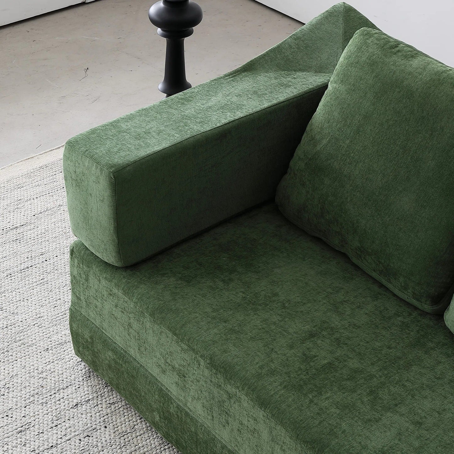 Canapé-lit convertible rembourré 70,87, fauteuil convertible, canapé de sol confortable pour salon, chambre, tissu chenille