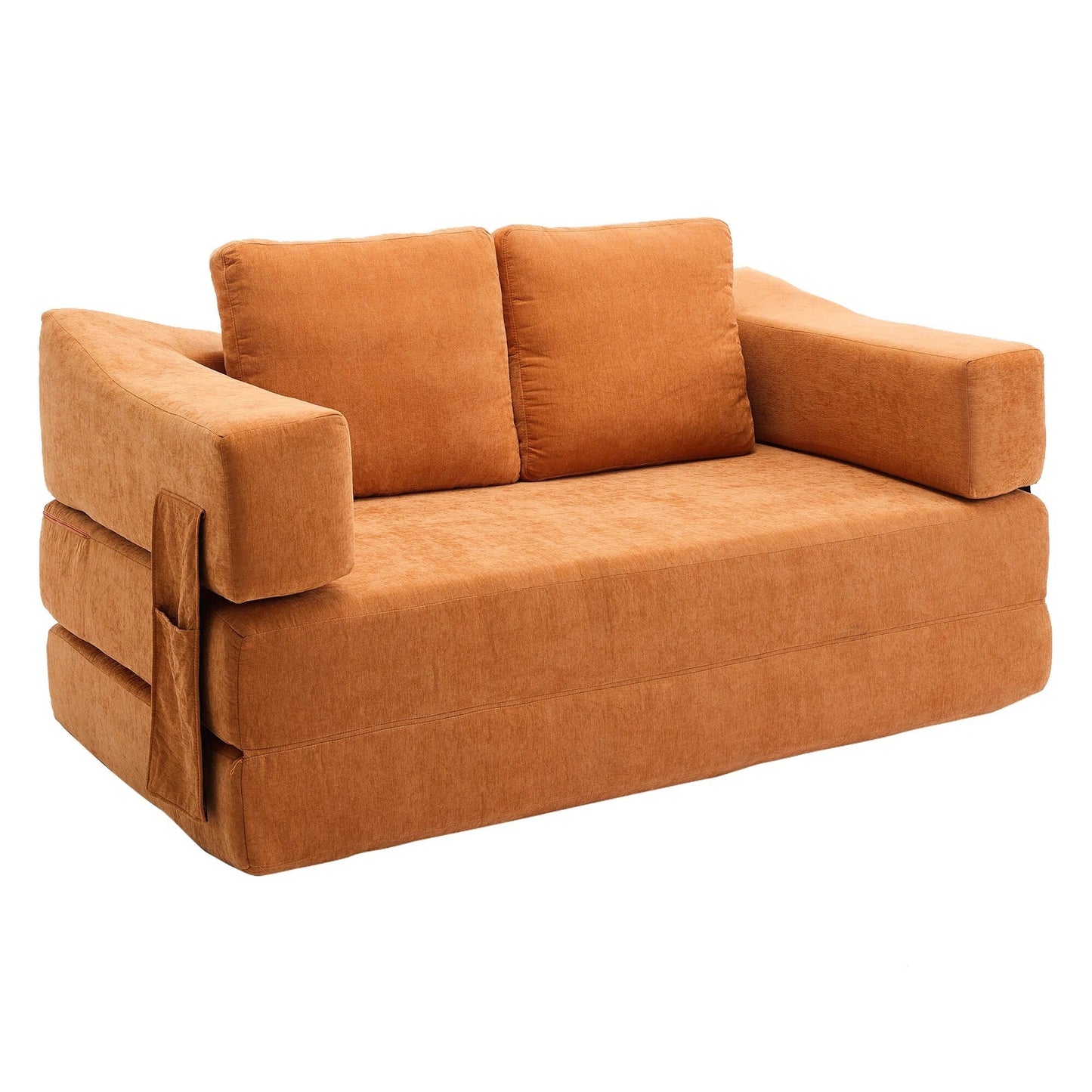 Canapé-lit convertible rembourré 70,87, fauteuil convertible, canapé de sol confortable pour salon, chambre, tissu chenille