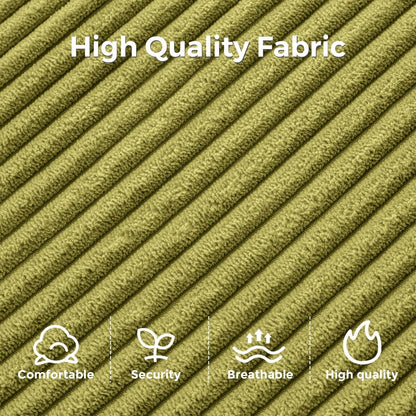 Canapé-lit pliant en velours côtelé, 8 places