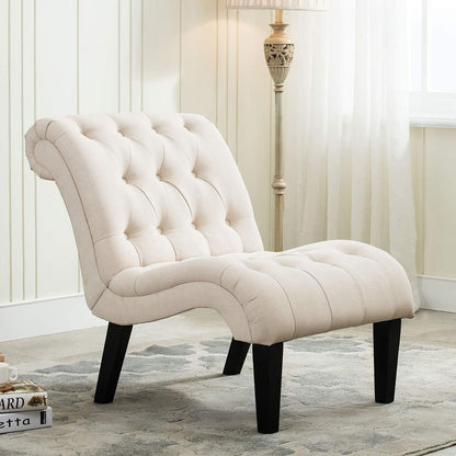 Chaise longue rembourrée, fauteuil d'appoint pour chambre à coucher et salon