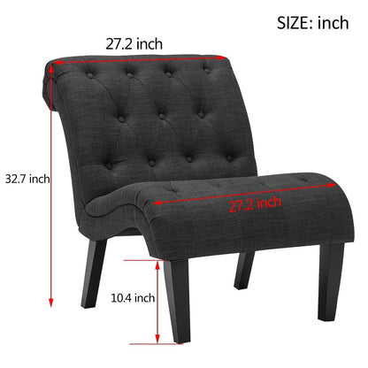 Chaise longue rembourrée, fauteuil d'appoint pour chambre à coucher et salon