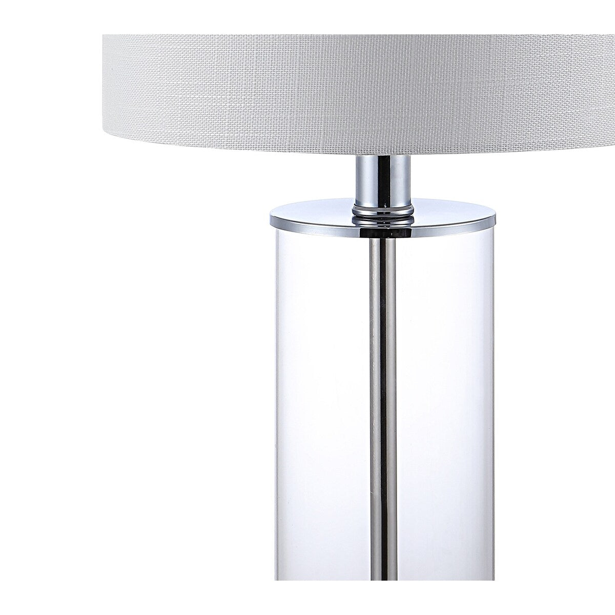 Lampe de table LED moderne et contemporaine Cabell 21 en verre, rechargeable par USB, finition bronze huilé (lot de 2) par JONATHAN Y