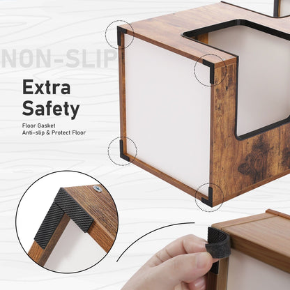 Maison pour chat, lit pour chat, arbre à chat avec griffoir et tapis amovibles