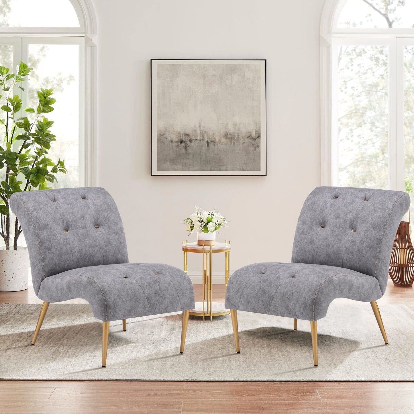 Chaise longue rembourrée, fauteuil d'appoint pour chambre à coucher et salon