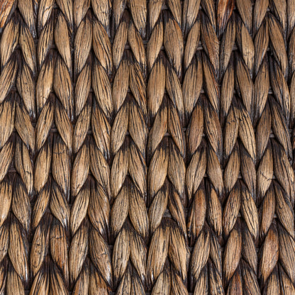 Bac de rangement sous lit en jacinthe/bois avec roulettes et poignées happimess