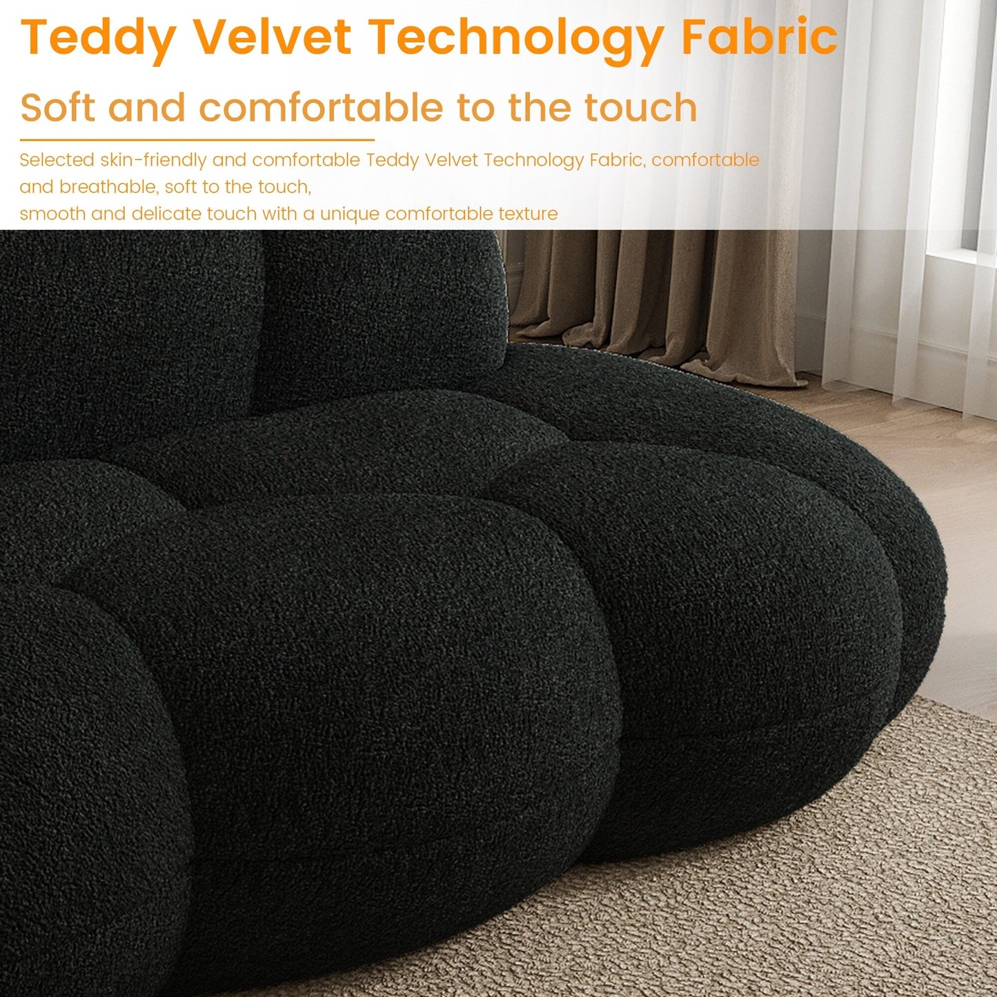 Canapés en forme de nuage pour salon, canapé compressé moderne et confortable, canapé de détente en forme de nuage pour chambre, appartement