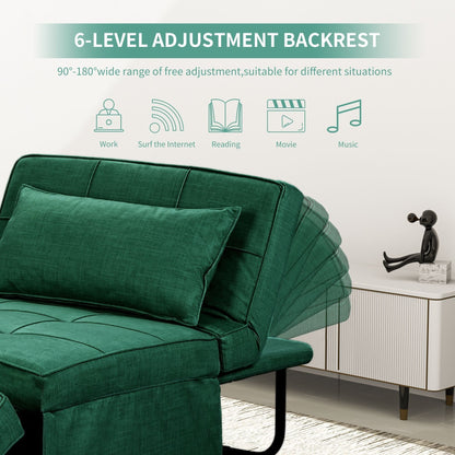 Canapé-lit convertible, fauteuil, pouf pliant, fauteuils inclinables pour salon