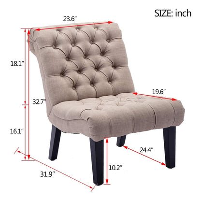Chaise longue rembourrée, fauteuil d'appoint pour chambre à coucher et salon