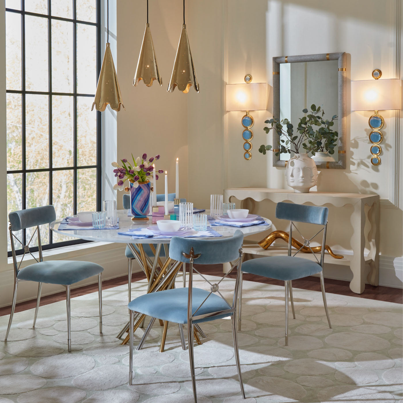 Table à manger en électrum