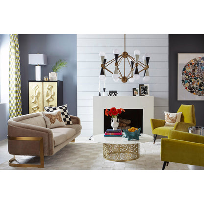 Tapis à damier tissé à la main