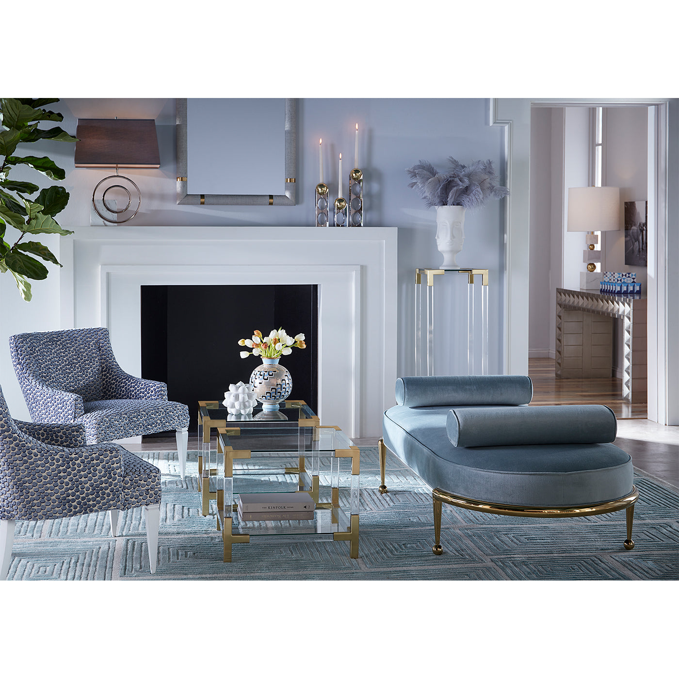 Table d'appoint Jacques à deux niveaux