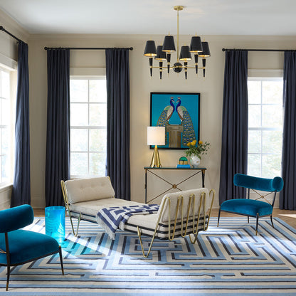 Tapis Labyrinthe tissé à plat