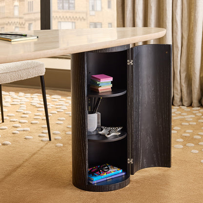 Bureau en travertin Oeuf