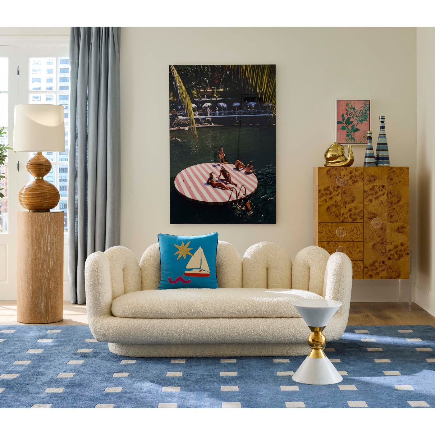 Canapé serpentin d'appartement