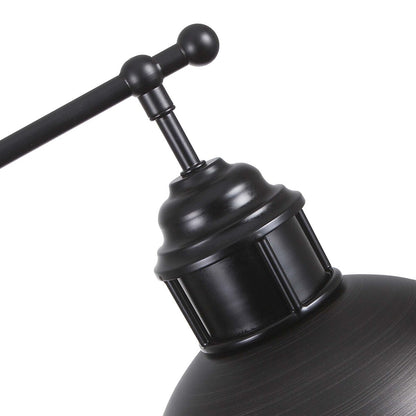 Suspension à trois lumières de style industriel/ferme, en métal, finition bronze huilé, pour îlot de cuisine.