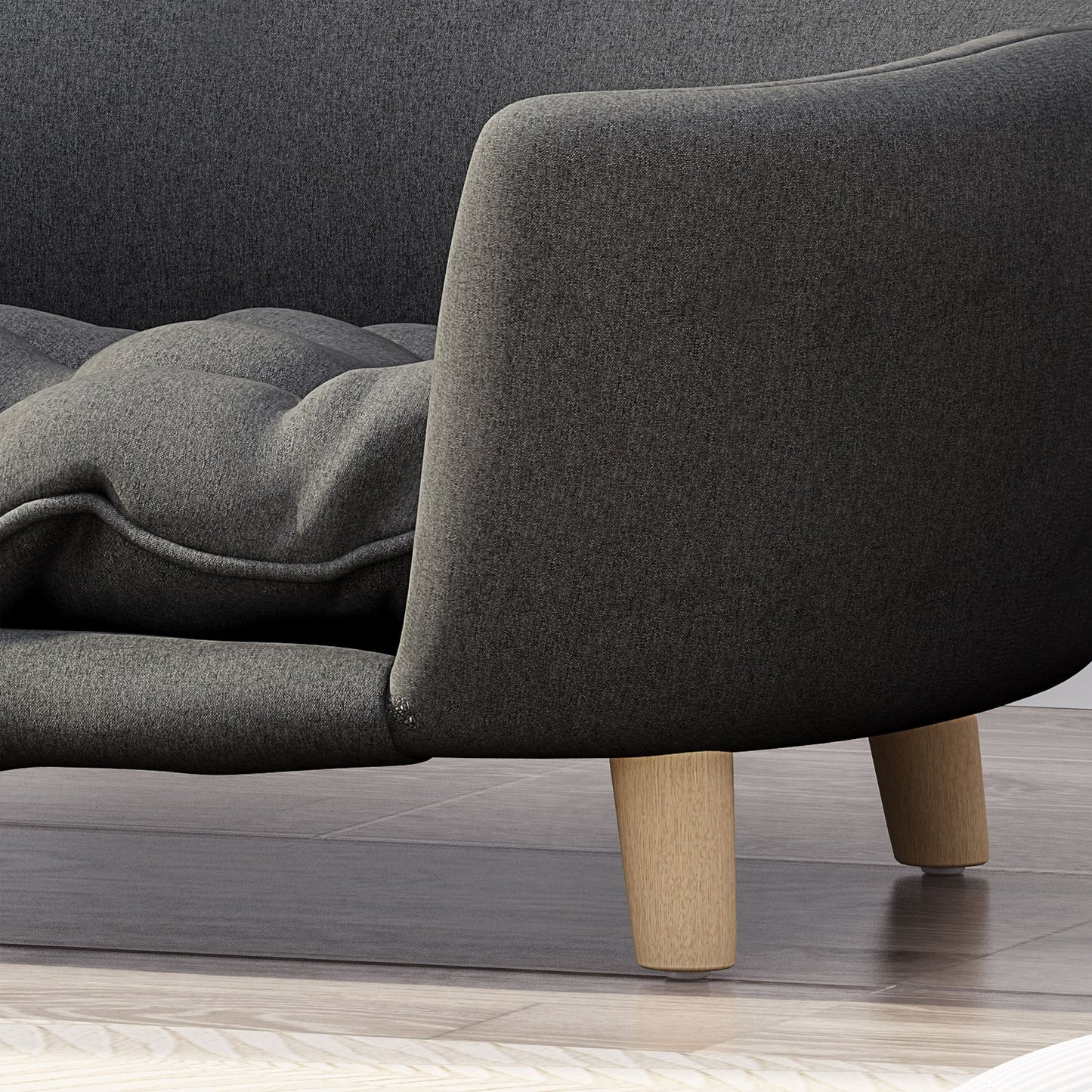 Lit pour animaux de compagnie en tissu Ferncliffe style Mid Century par Christopher Knight Home