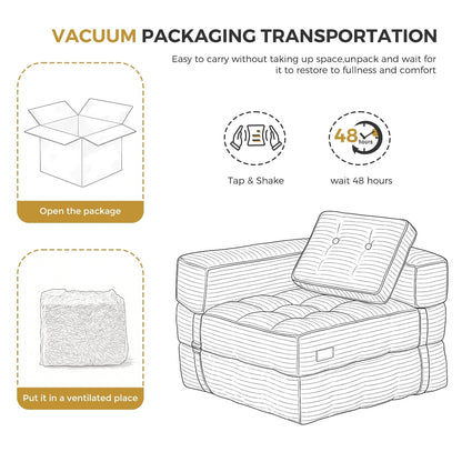 Canapé-lit pliable, canapé d'angle en forme de L