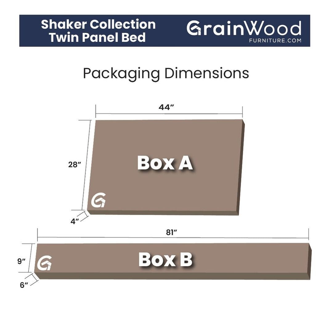 Lit plateforme en bois massif de style Shaker, meuble en bois grainé