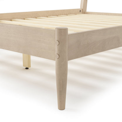 Lit à panneaux de style Mid-Century