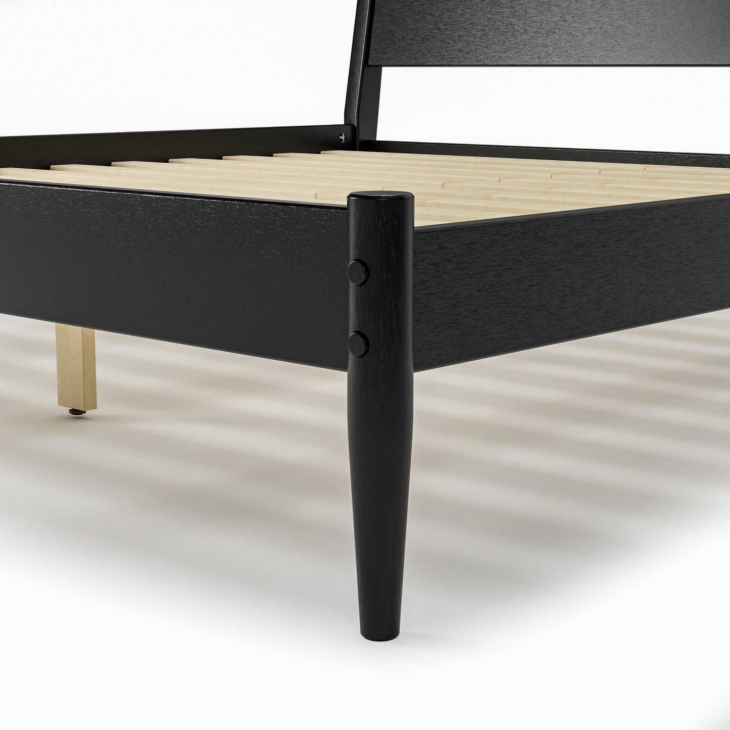 Lit à panneaux de style Mid-Century