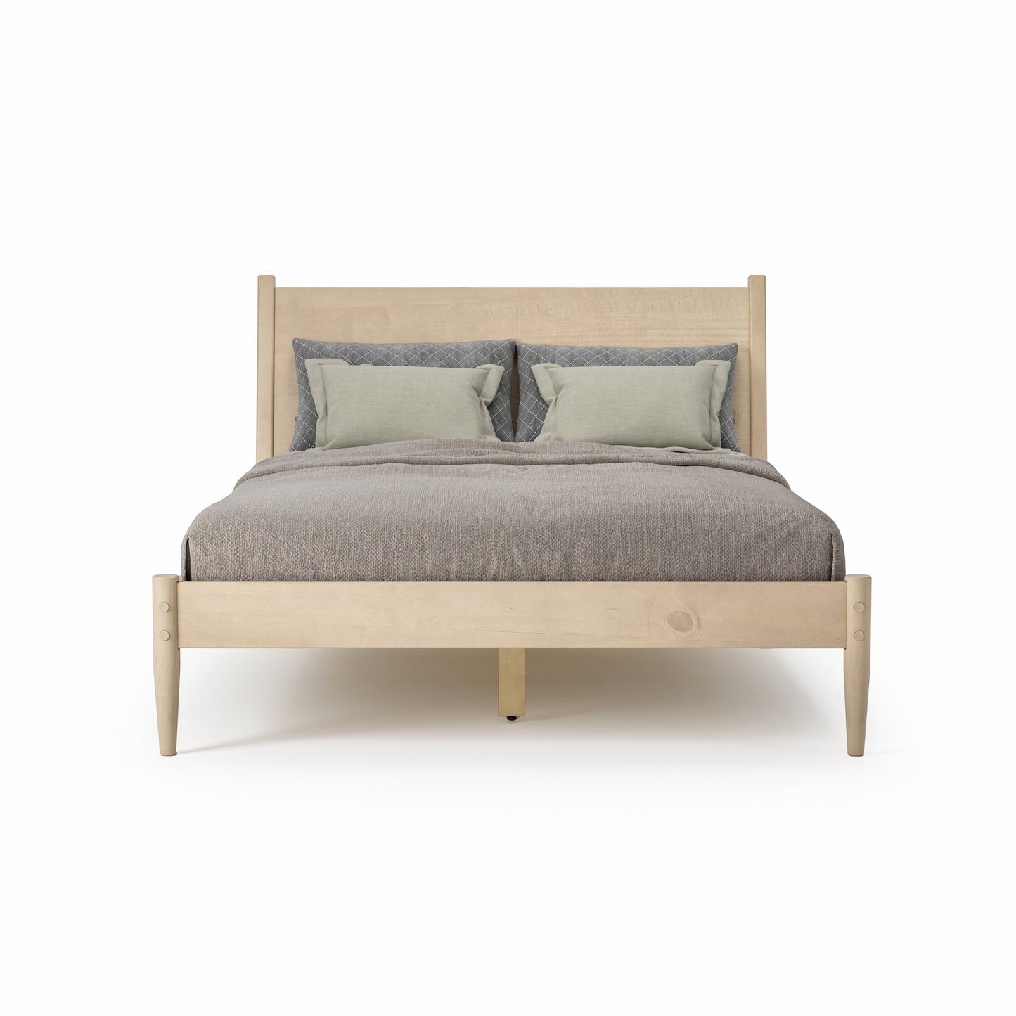 Lit à panneaux de style Mid-Century