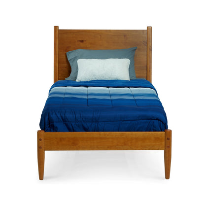 Lit à panneaux de style Mid-Century