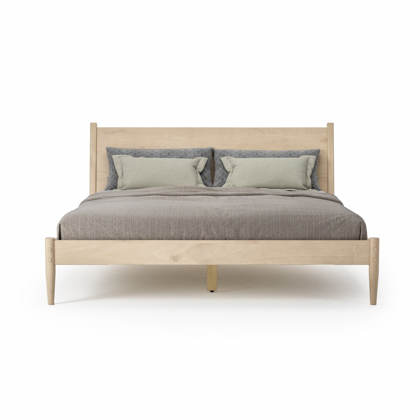 Lit à panneaux de style Mid-Century