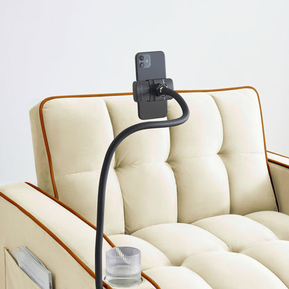 Canapé-lit convertible moderne 3 en 1 de 70,86 pouces avec dossier réglable et port de chargement USB pour salon