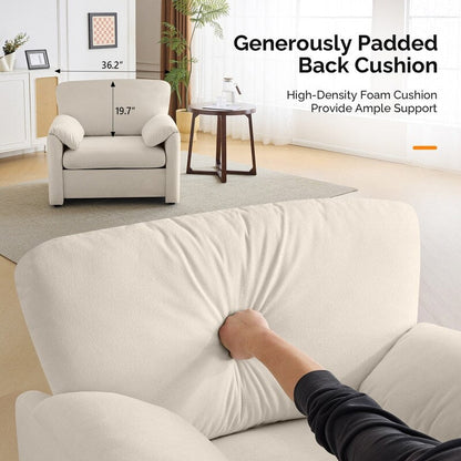 Fauteuil moderne à oreilles d'éléphant, canapé d'appoint confortable pour le salon et la chambre