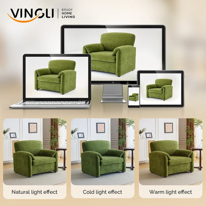 Fauteuil moderne à oreilles d'éléphant, canapé d'appoint confortable pour le salon et la chambre