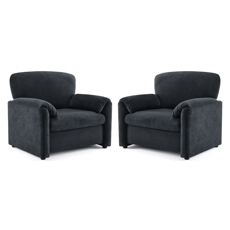 Fauteuil moderne à oreilles d'éléphant, canapé d'appoint confortable pour le salon et la chambre