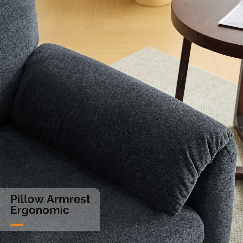 Fauteuil moderne à oreilles d'éléphant, canapé d'appoint confortable pour le salon et la chambre