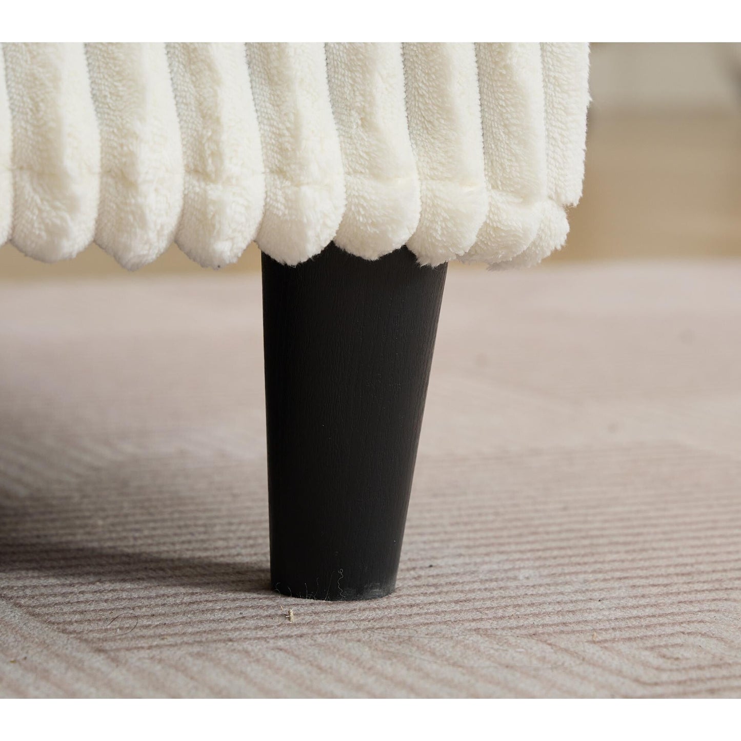 Canapé-lit surdimensionné en velours côtelé moelleux, réglable