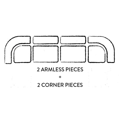 Pièce d'angle modulaire Pompidou 40
