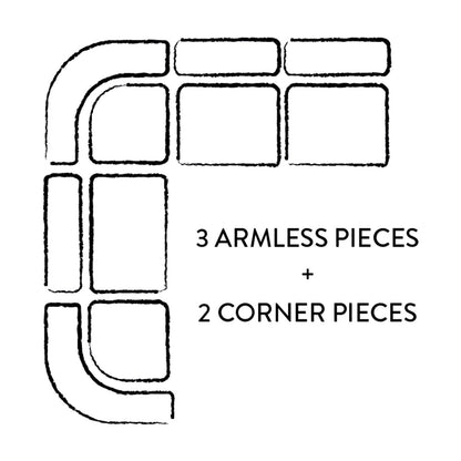 Pompidou 40 Pièce modulaire sans bras