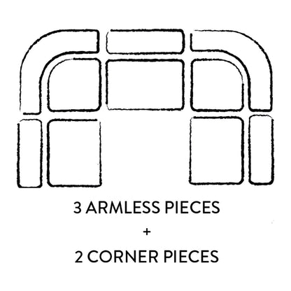 Pompidou 40 Pièce modulaire sans bras