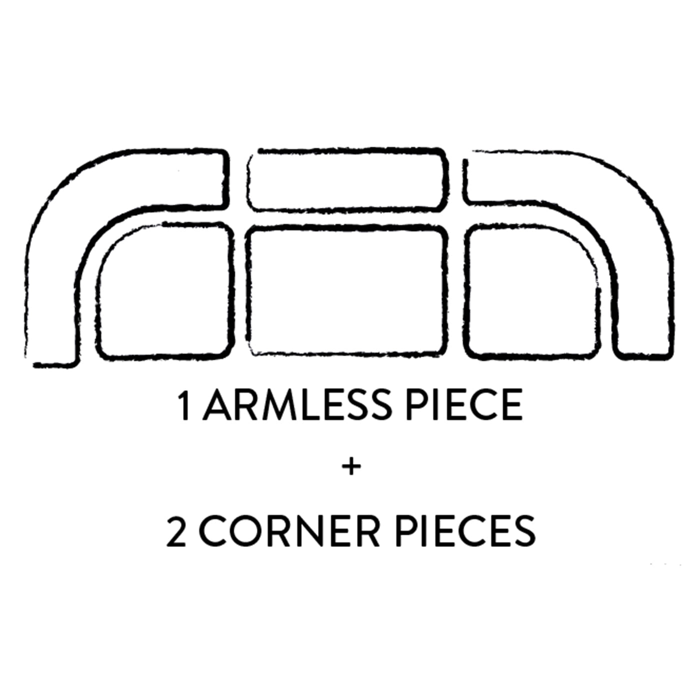 Pompidou 40 Pièce modulaire sans bras
