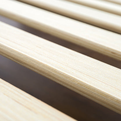 Lit plateforme Priage by Zinus en bois massif couleur expresso antique