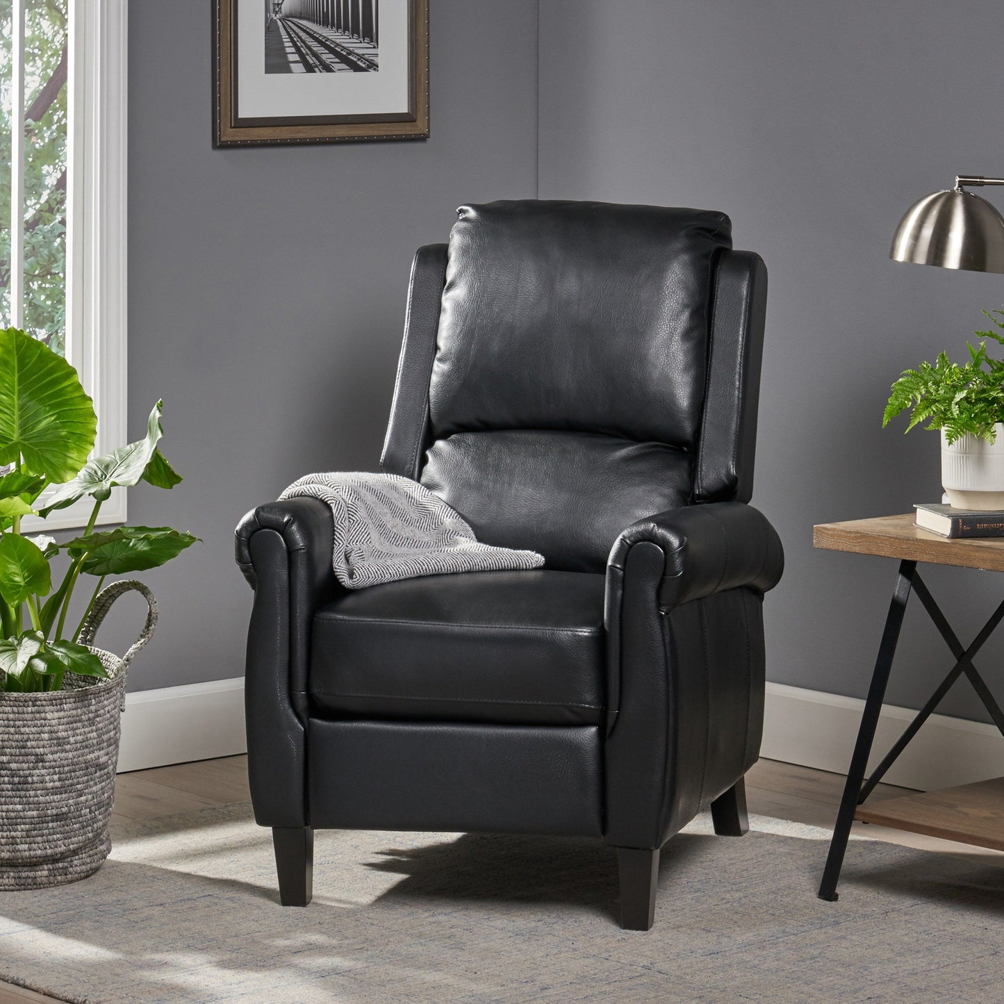 Fauteuil inclinable Roomfitters Ultimate Comfort en cuir PU avec dossier inclinable, fauteuil inclinable luxueux pour salon ou chambre à coucher