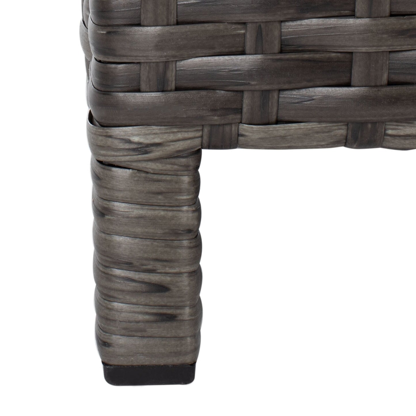 Lit de jour d'extérieur SAFAVIEH Taniyah en osier avec oreiller et coussins - 53 cm (L) x 28 cm (P) x 62 cm (H)