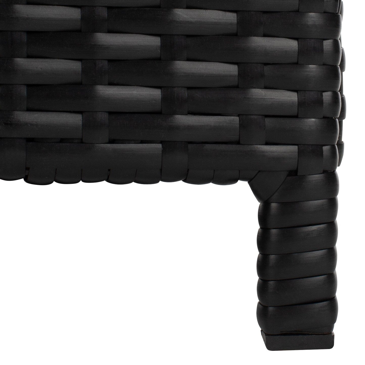 Lit de jour d'extérieur SAFAVIEH Taniyah en osier avec oreiller et coussins - 53 cm (L) x 28 cm (P) x 62 cm (H)