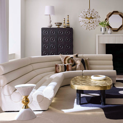 Canapé d'angle en L trois pièces Futura