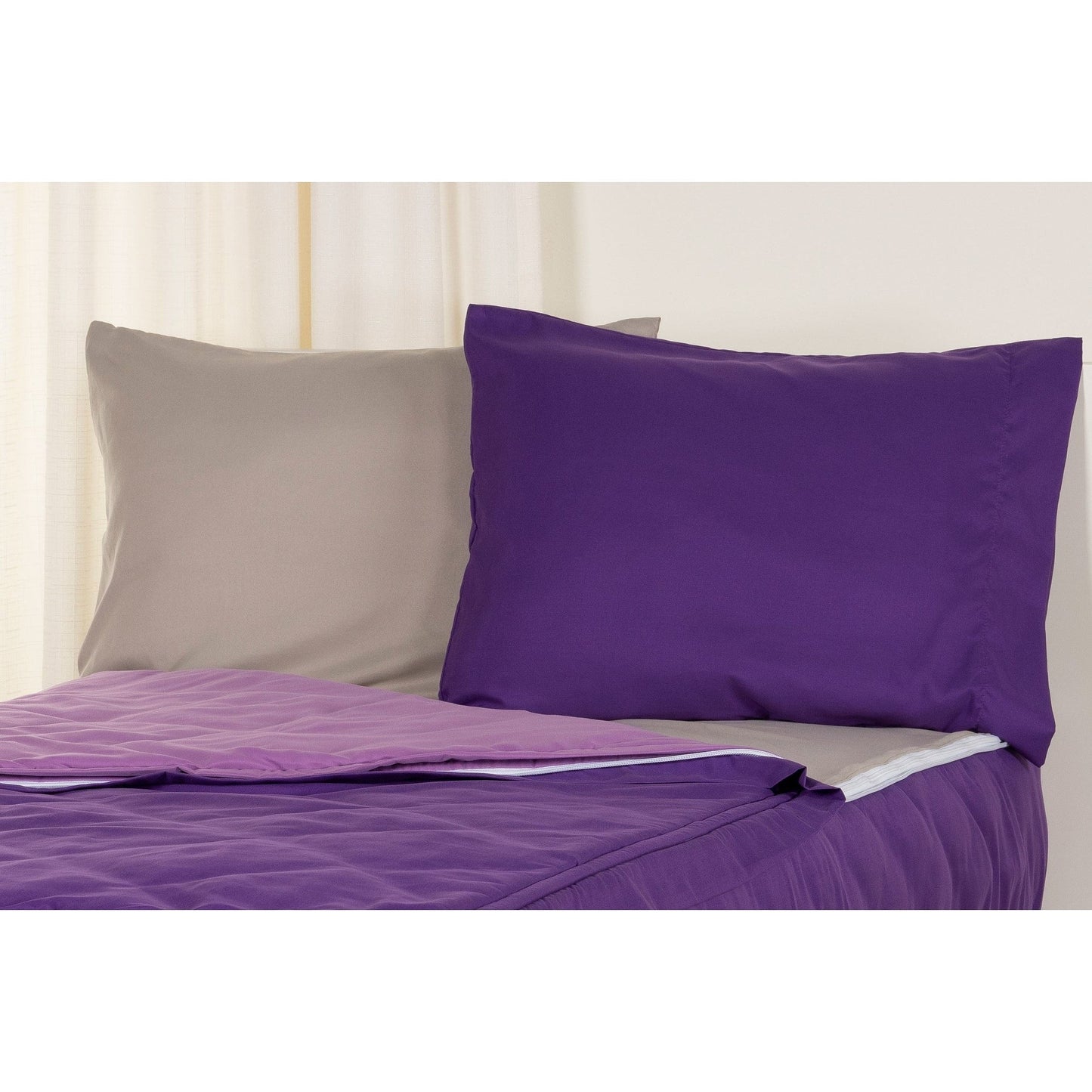 Ensemble de literie de luxe Siscovers Purple Bunkie avec fermeture éclair