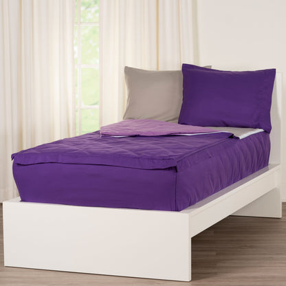 Ensemble de literie de luxe Siscovers Purple Bunkie avec fermeture éclair